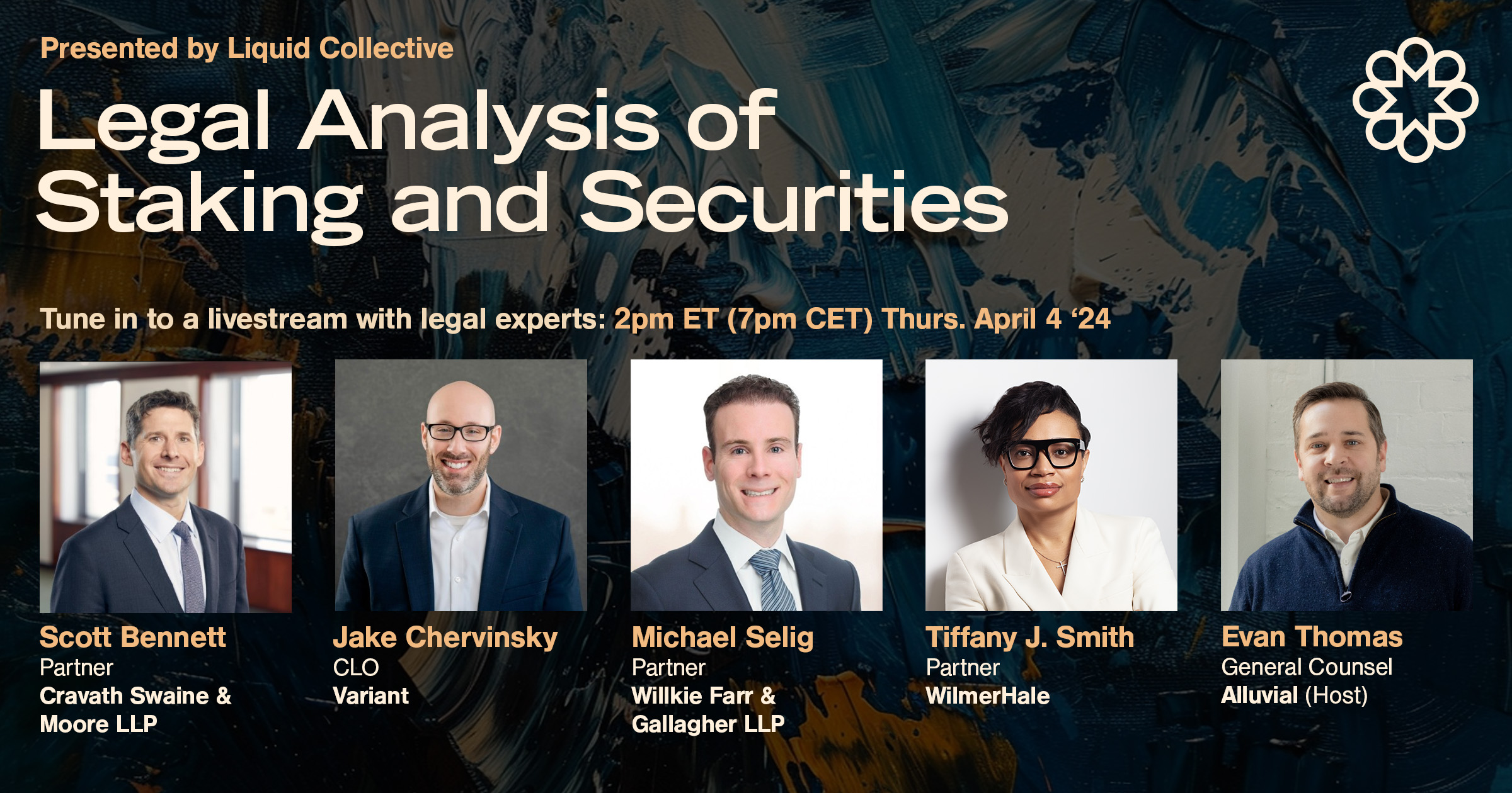 Event: “Legal Analysis of Staking and Securities”